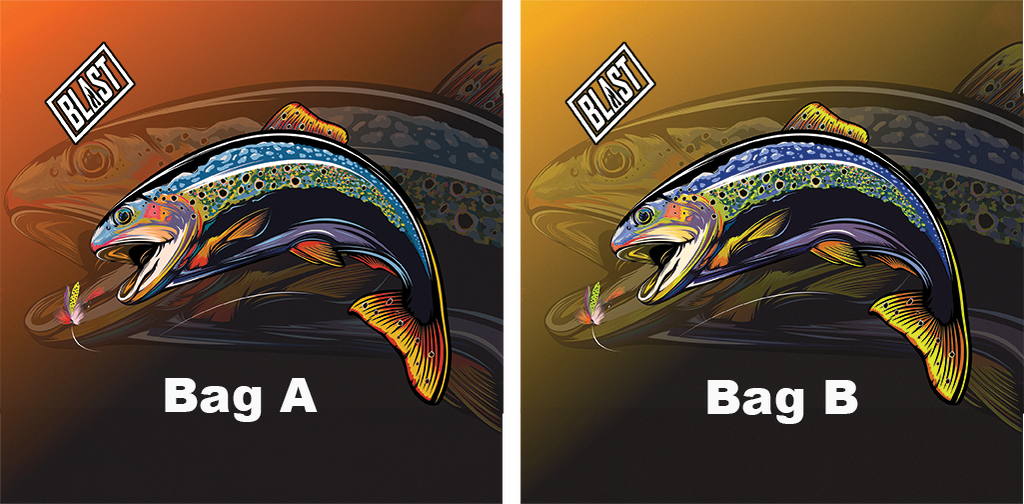 Blast Logo- Rainbow Trout Fishing Cornhole Boards