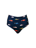 High Waisted Full Coverage Bottoms in Harbor