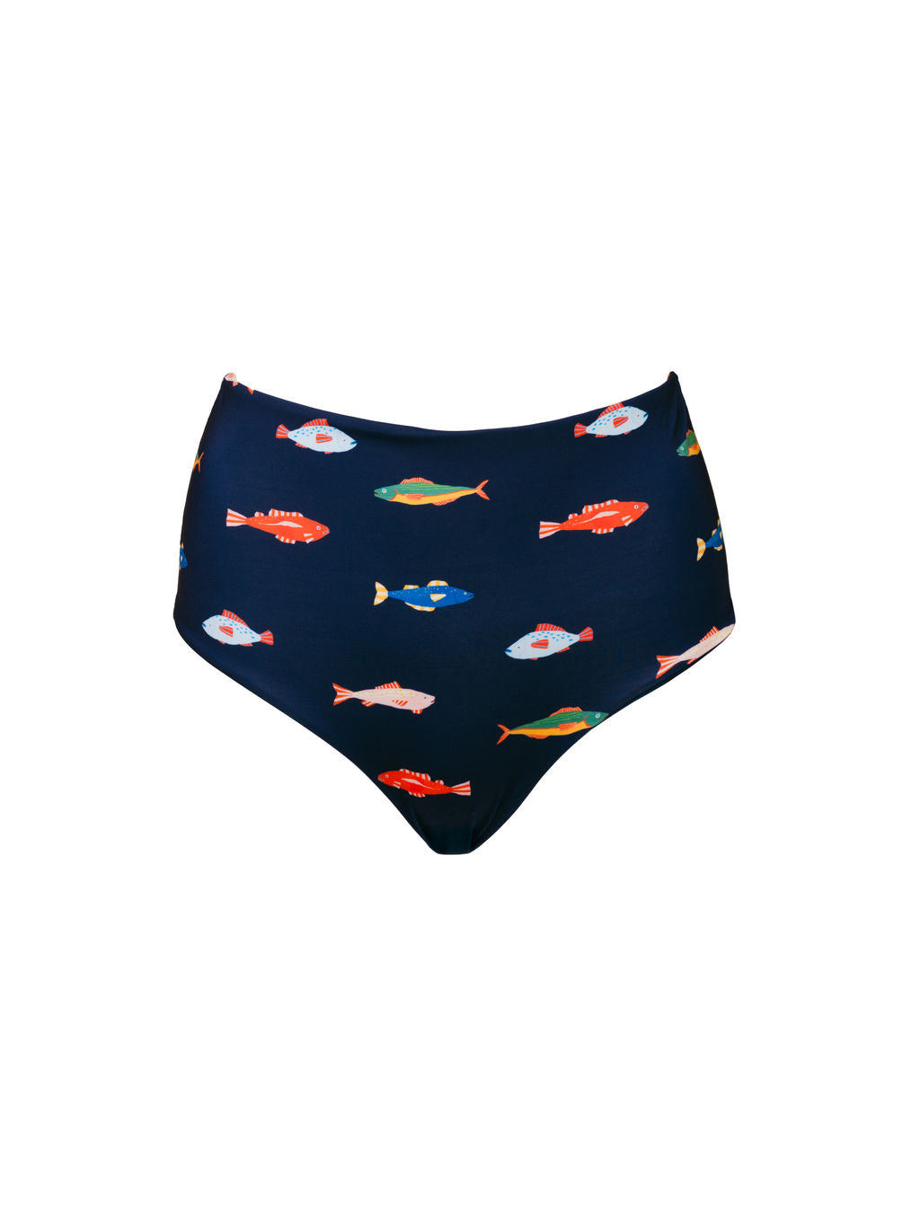 High Waisted Full Coverage Bottoms in Harbor