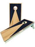 Triangle Wood Grain Patterned Cornhole Boards