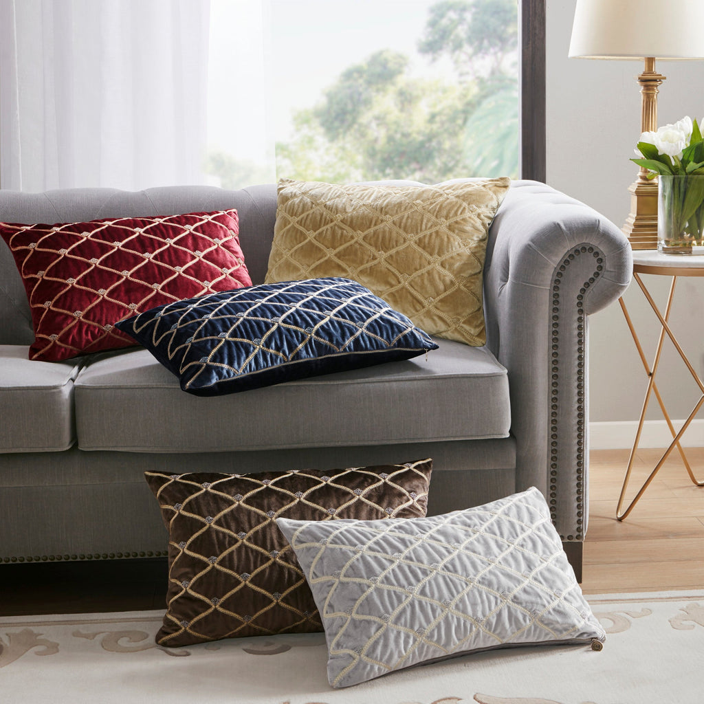Oblong Decor Pillow Gold 22x15'