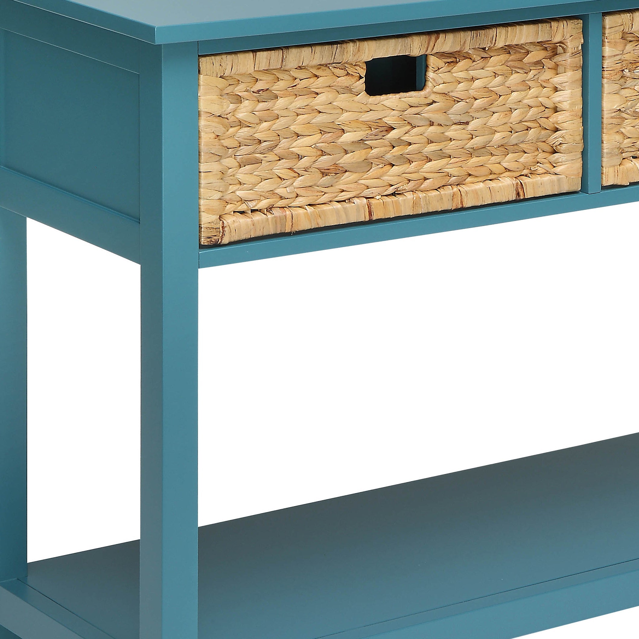 Flavius Teal Finish Console Table