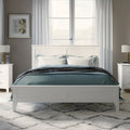 Modern White Solid Wood Full Platform Bed (old sku:WF315100AAK)