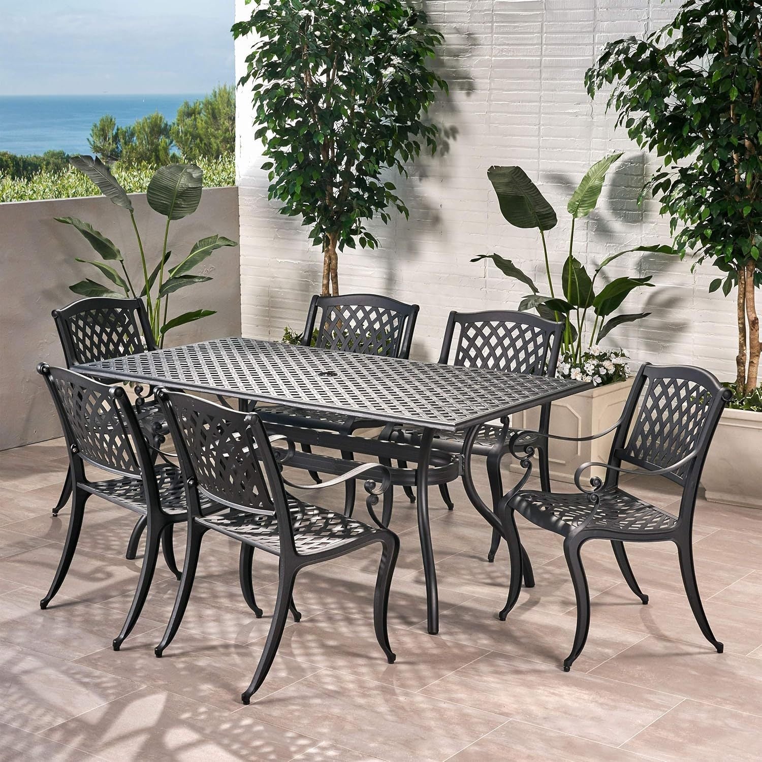 Calisa Rectangular 6 - Person 63' Long Dining Set