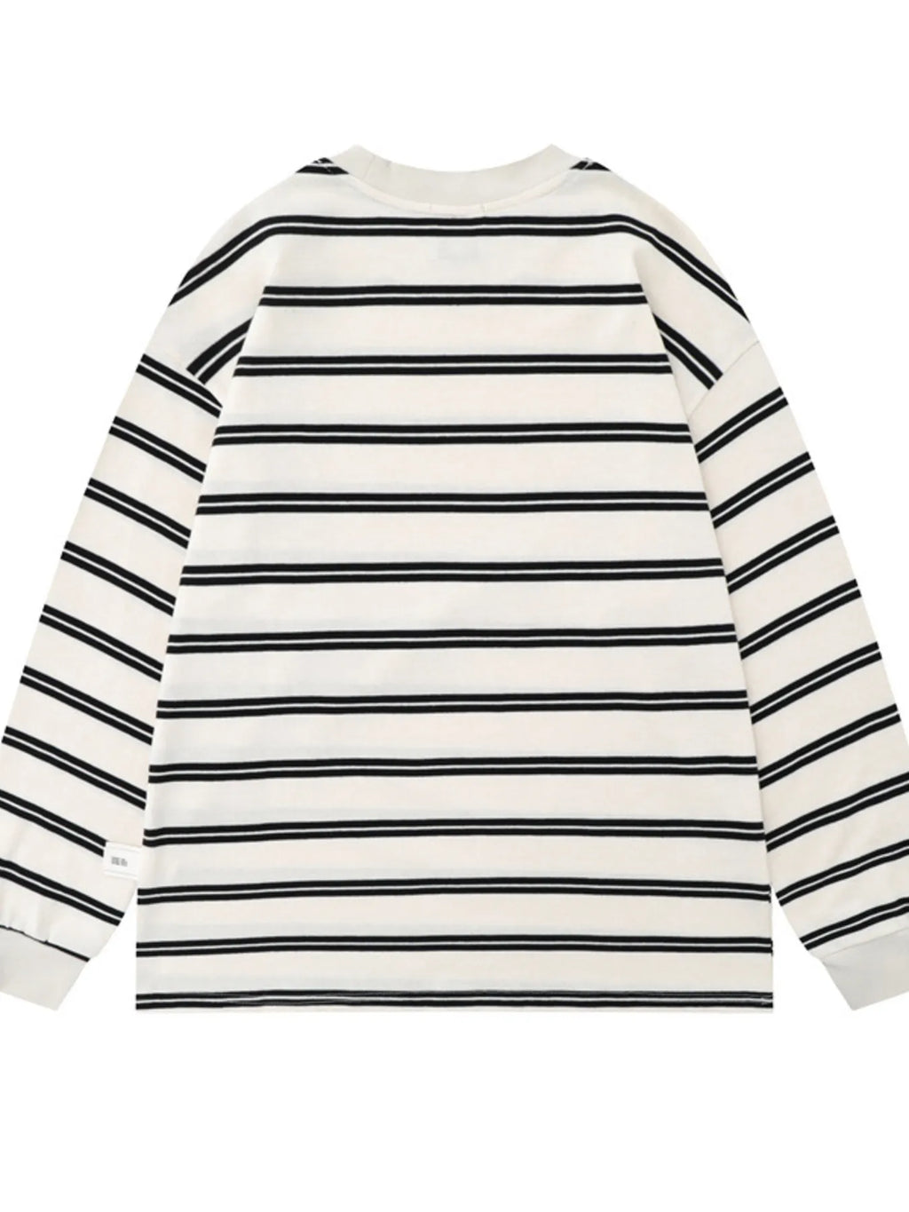 Striped Round Neck Long Sleeve T-Shirt
