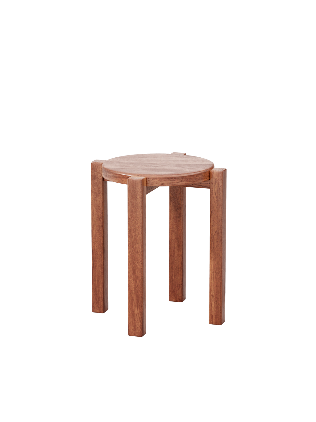 100% solid wood stackable stools set of 4, wooden stools, 18-inch stools, stacking stools, nesting tables, sturdy and durable, no installation required, top stackable round side table
