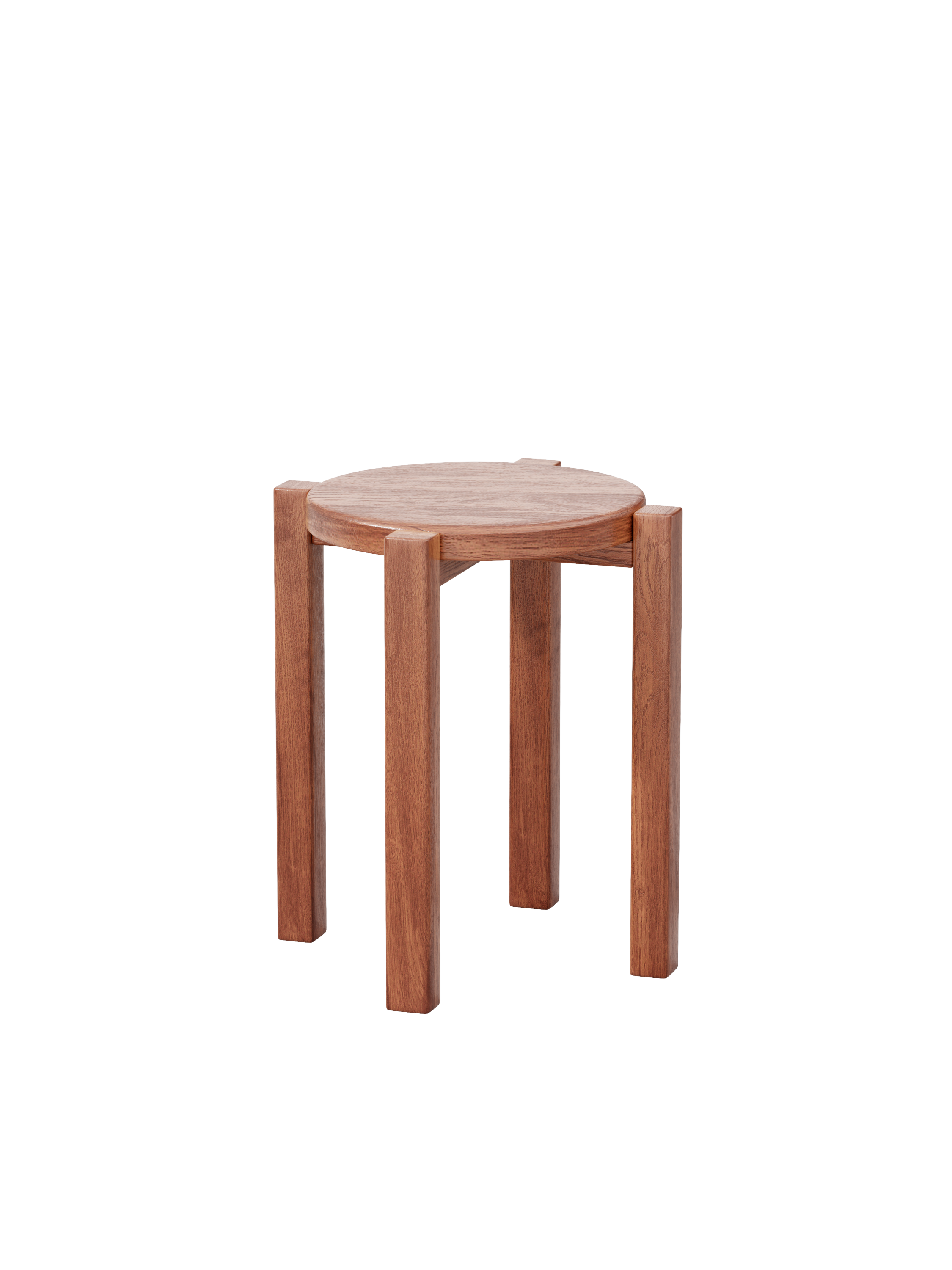100% solid wood stackable stools set of 4, wooden stools, 18-inch stools, stacking stools, nesting tables, sturdy and durable, no installation required, top stackable round side table