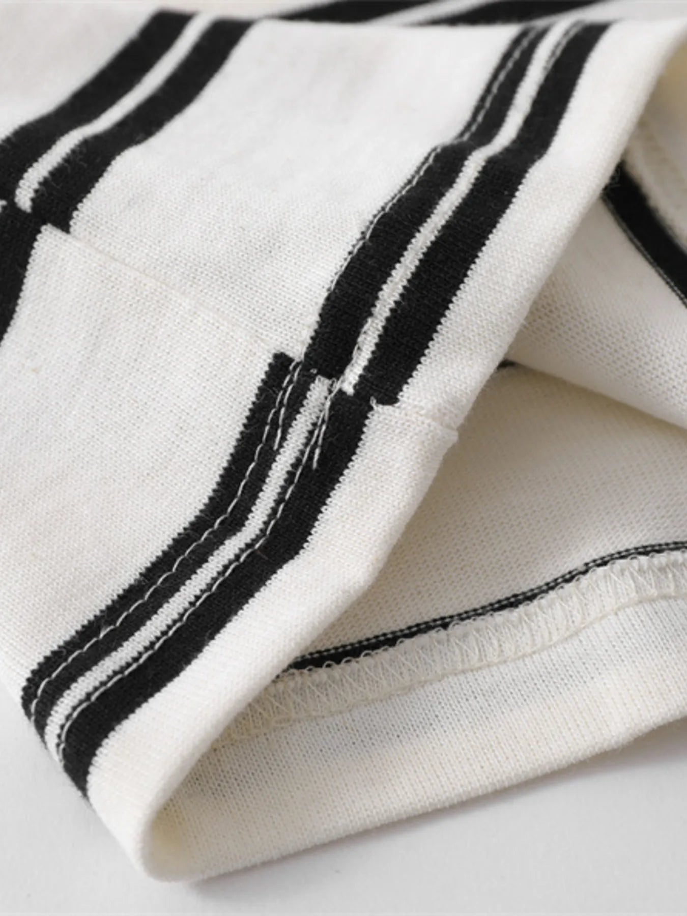 Striped Round Neck Long Sleeve T-Shirt