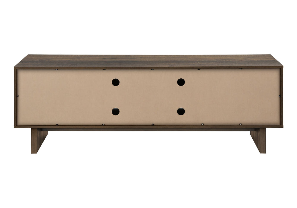 Tv Stand, 72 Inch, Console, Media Entertainment Center, Storage Drawers, Storage Cabinet, Brown Laminate, Transitional