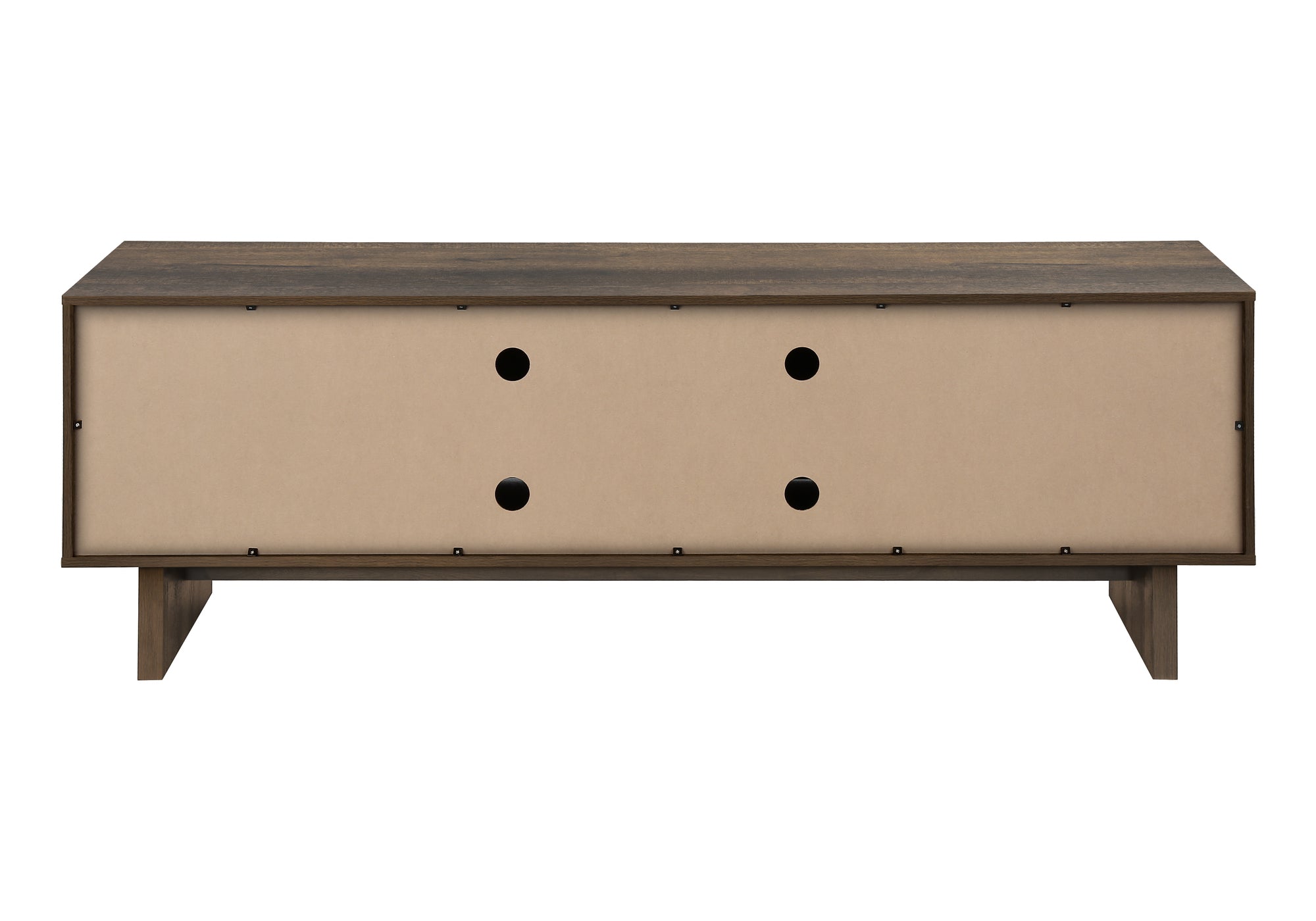 Tv Stand, 72 Inch, Console, Media Entertainment Center, Storage Drawers, Storage Cabinet, Brown Laminate, Transitional