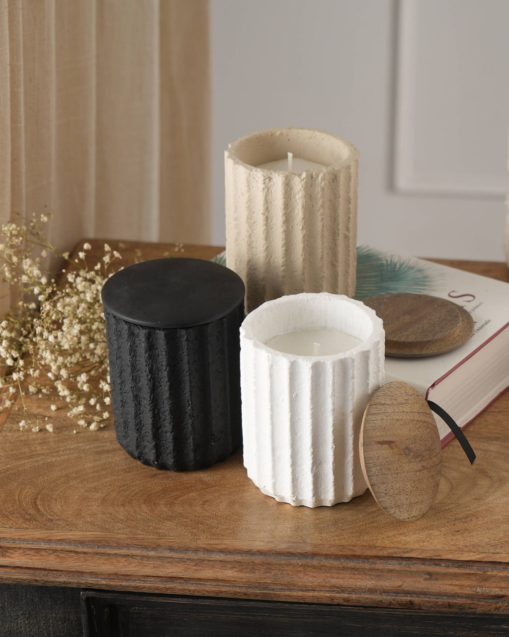 Jar Candle  Ecomix Wax Fill With Wooden Lid - Vanilla Lavender, 6oz