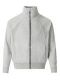 Zip Up Stand Collar Jacket
