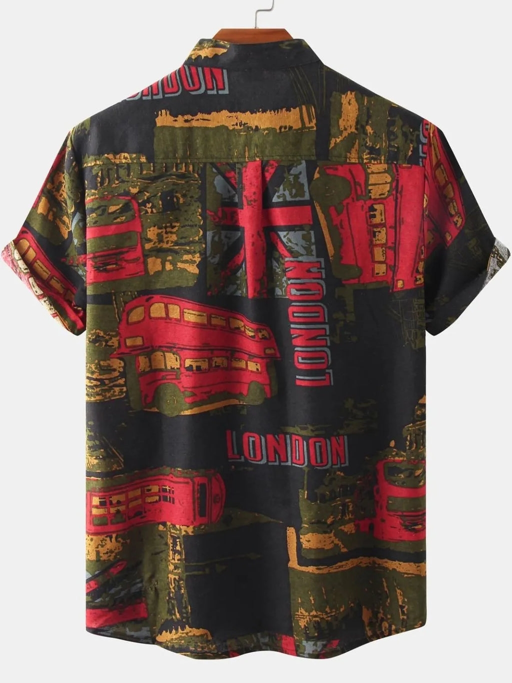 Printed Short Sleeve Casual Shirt