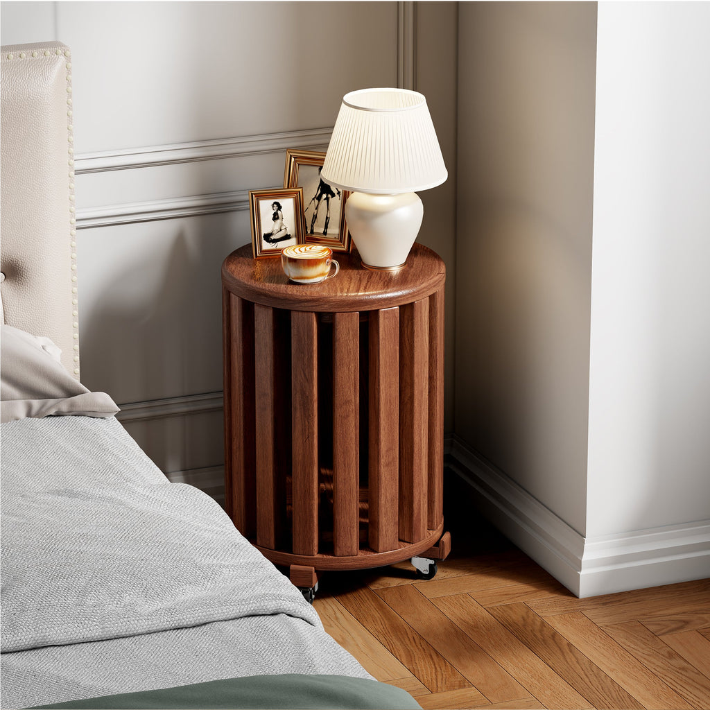 100% solid wood stackable stools set of 4, wooden stools, 18-inch stools, stacking stools, nesting tables, sturdy and durable, no installation required, top stackable round side table