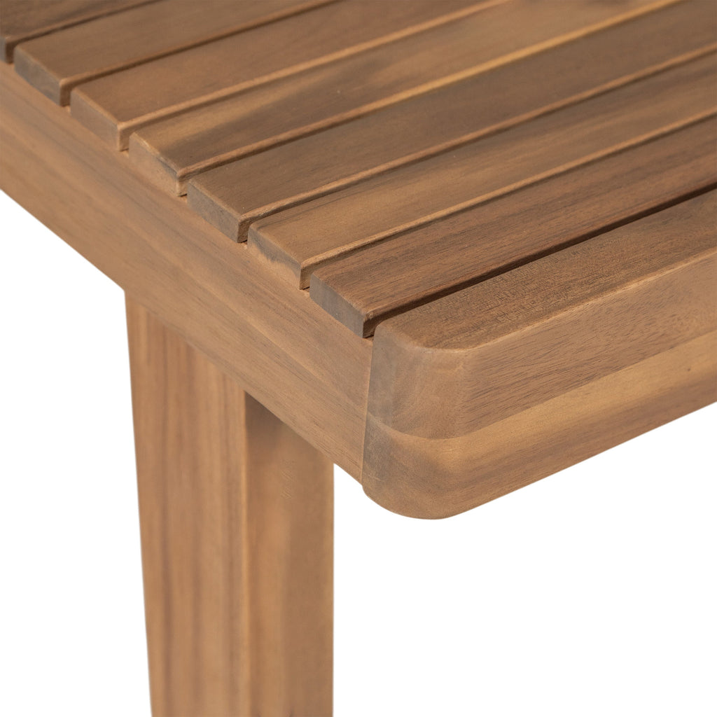 69' Acacia Wood Outdoor Dining Table with Slatted Top, 300 lbs Weight Capacity, Ideal for Patio & Garden Gatherings, Brown