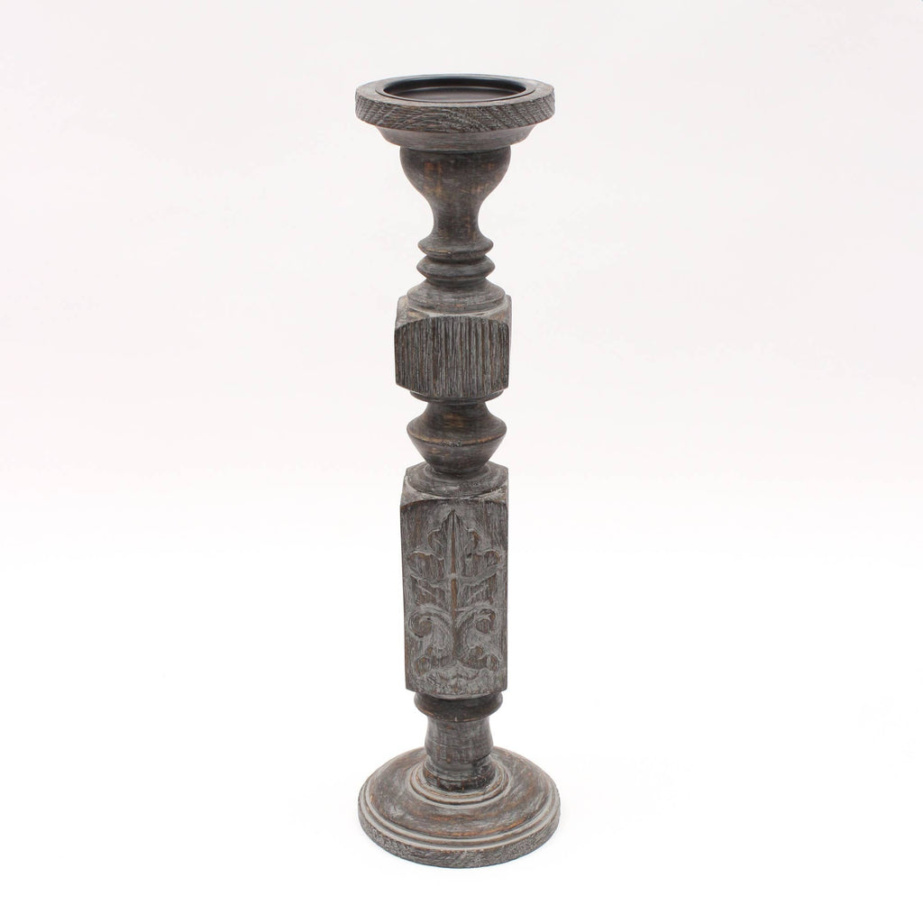 Decorative Wooden Centerpiece Candle Holder – 6x21'' – Elegant Candle Stand for Any Occasion
