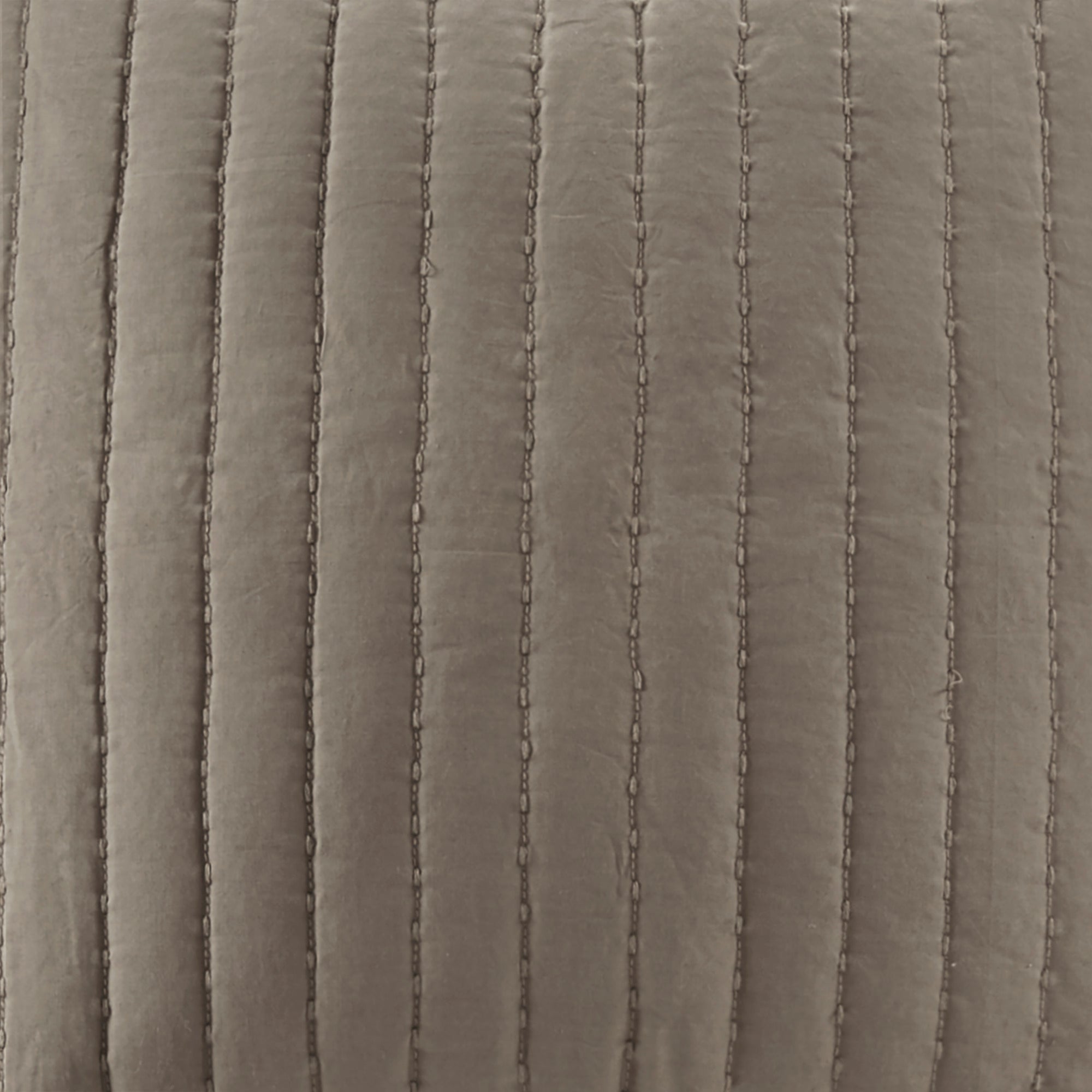 Cotton Quilted Euro Sham Taupe Euro Sham