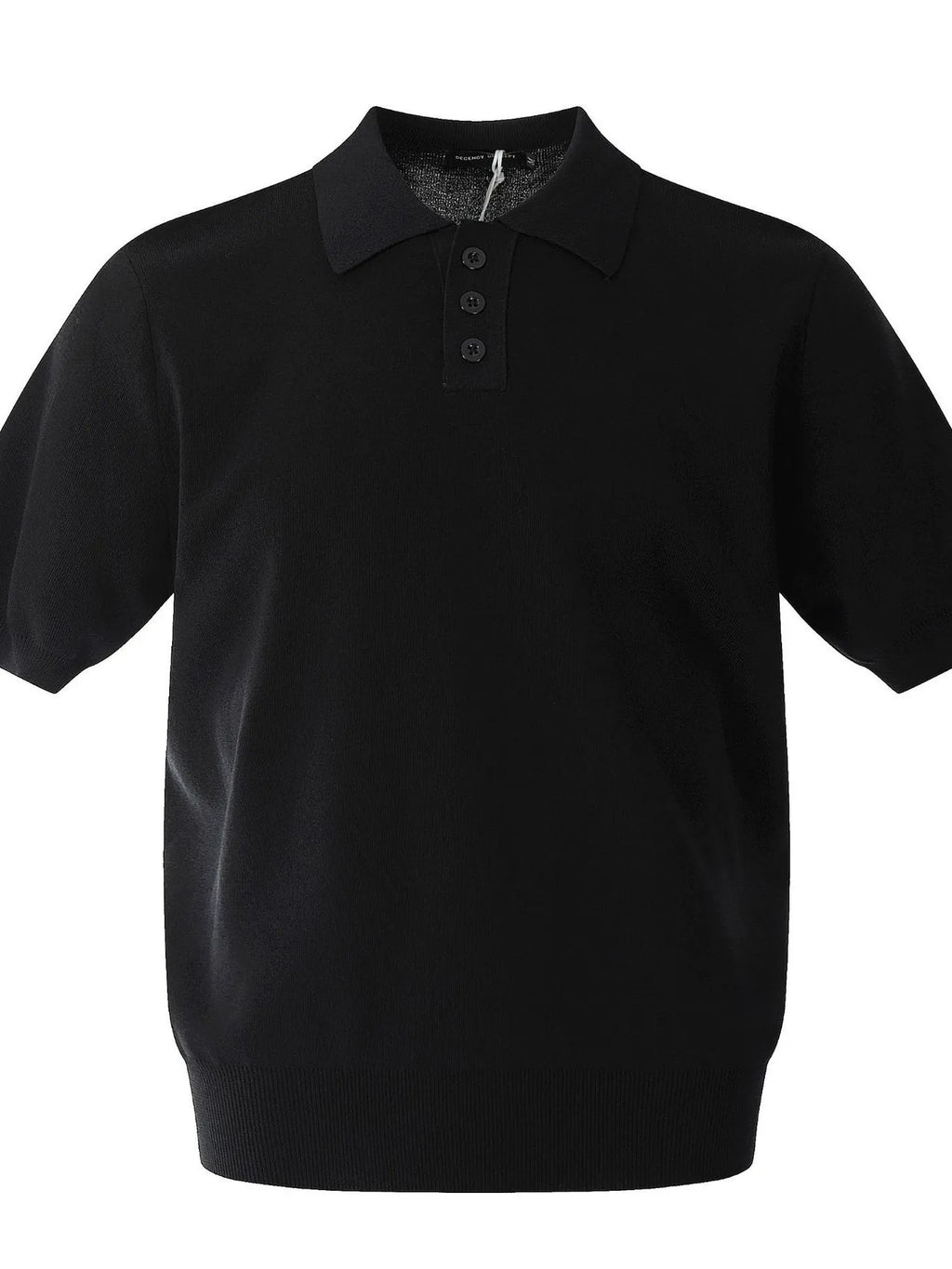 Button Detail Short Sleeve Knit Polo