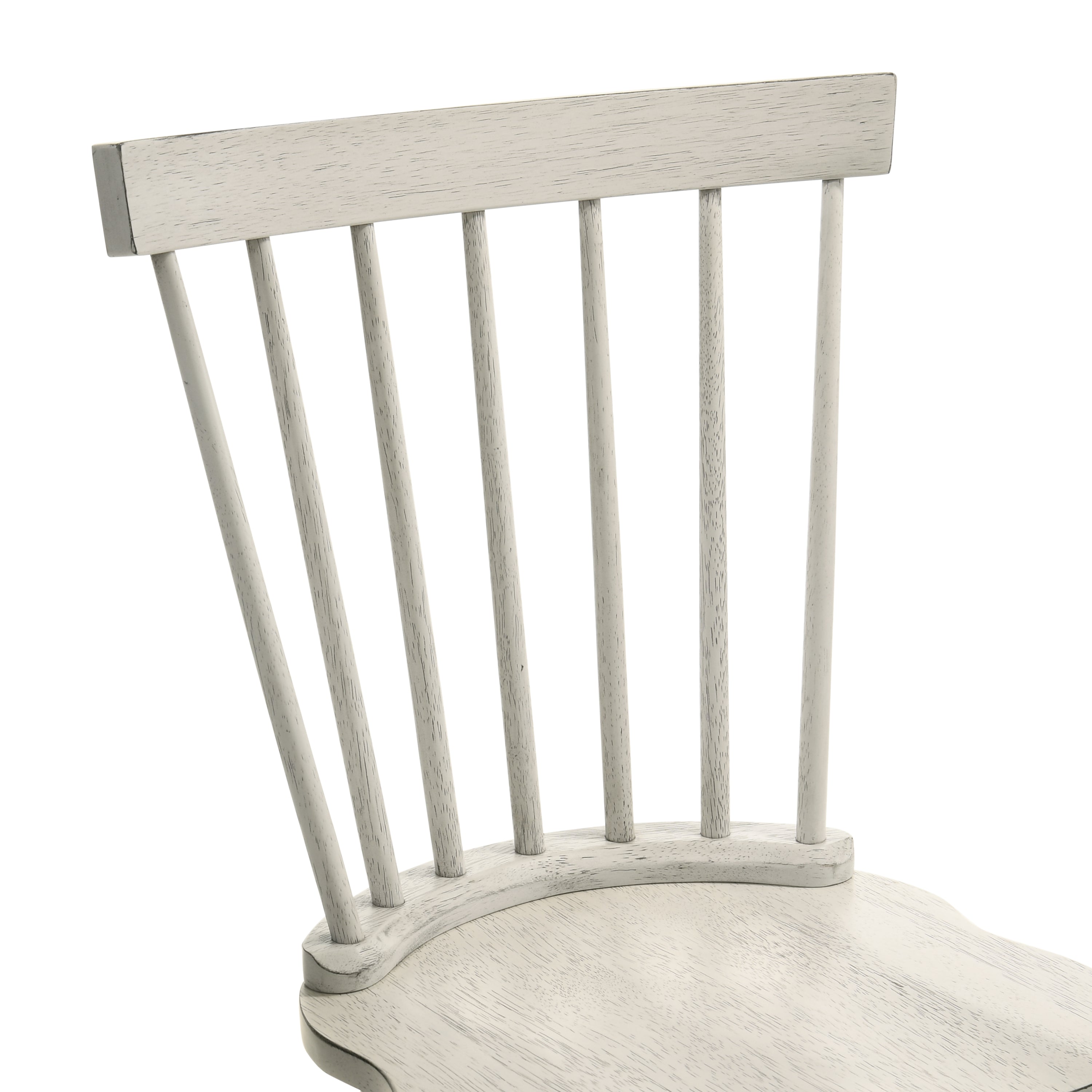 2-Piece Rustic Dining Side Chair Set, Solid Wood Frame, Farmhouse Modern Design, Easy Assembly