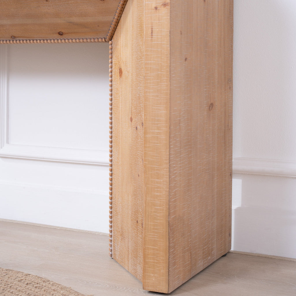 62' Modern Rustic Console Table – Solid-Look Engineered Wood Entryway Table