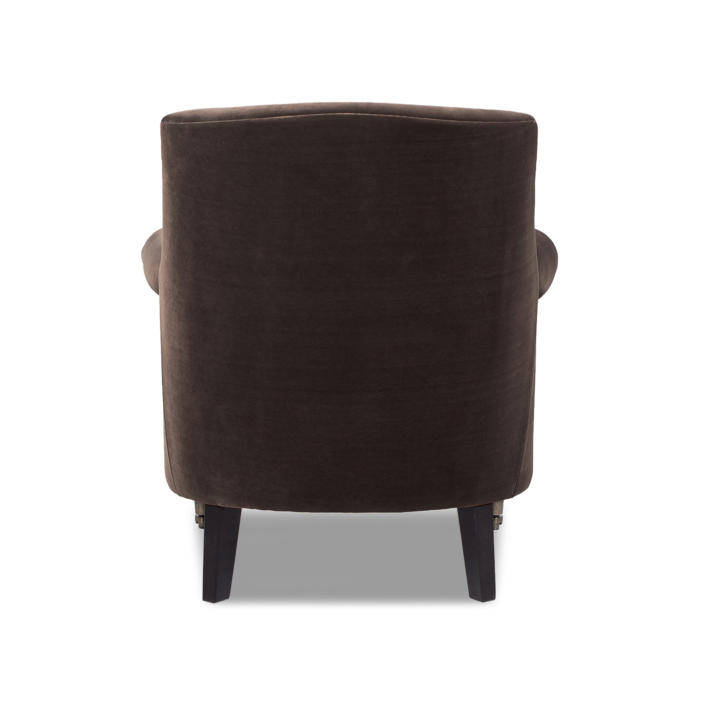 Eloise 30' Pleated Sock Arm Accent Armchair Deep Brown Performance Velvet