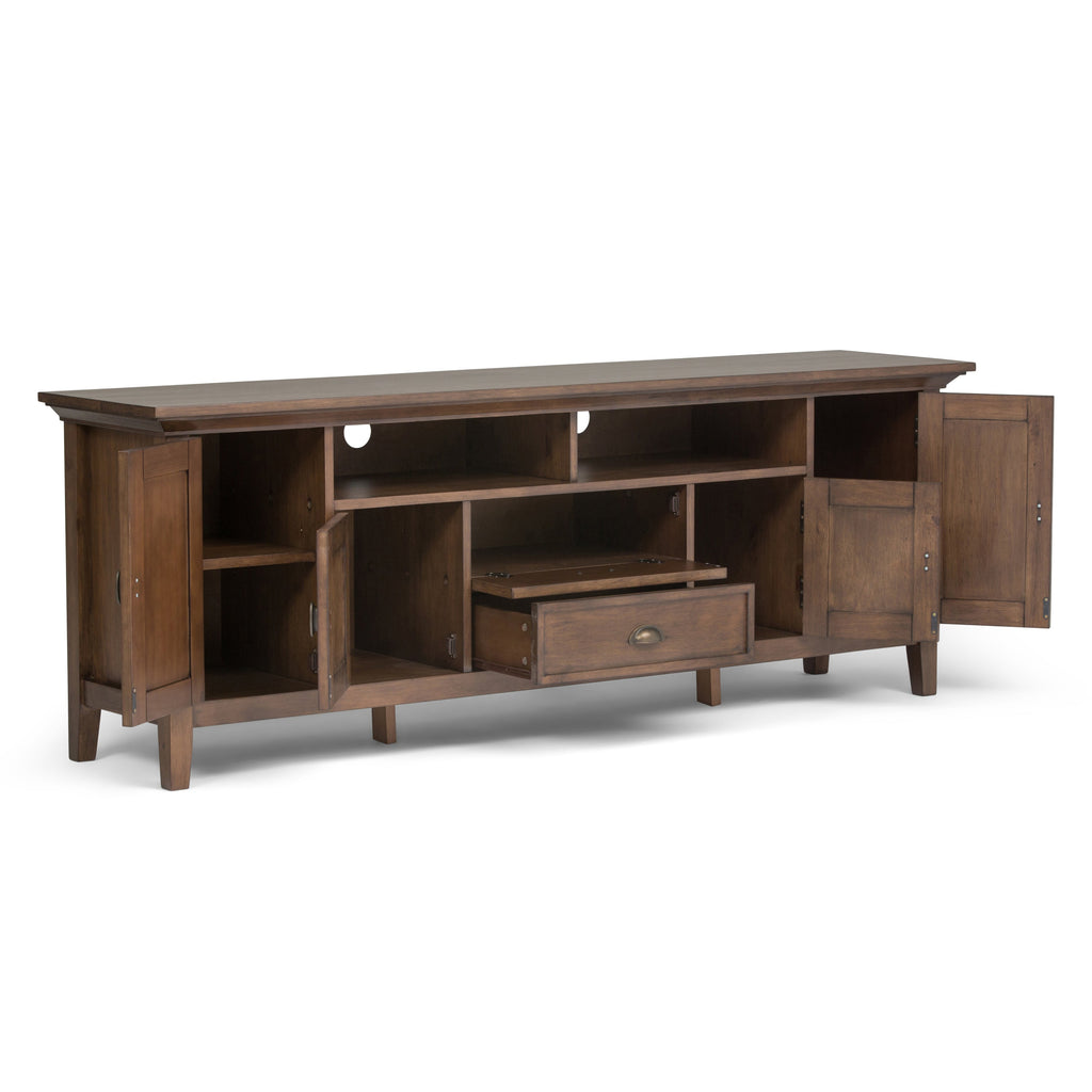 Redmond - 72' TV Media Stand - Rustic Natural Aged Brown