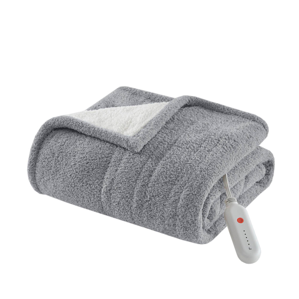 1 PCS 50x60' Dream Soft Heated Throw Grey