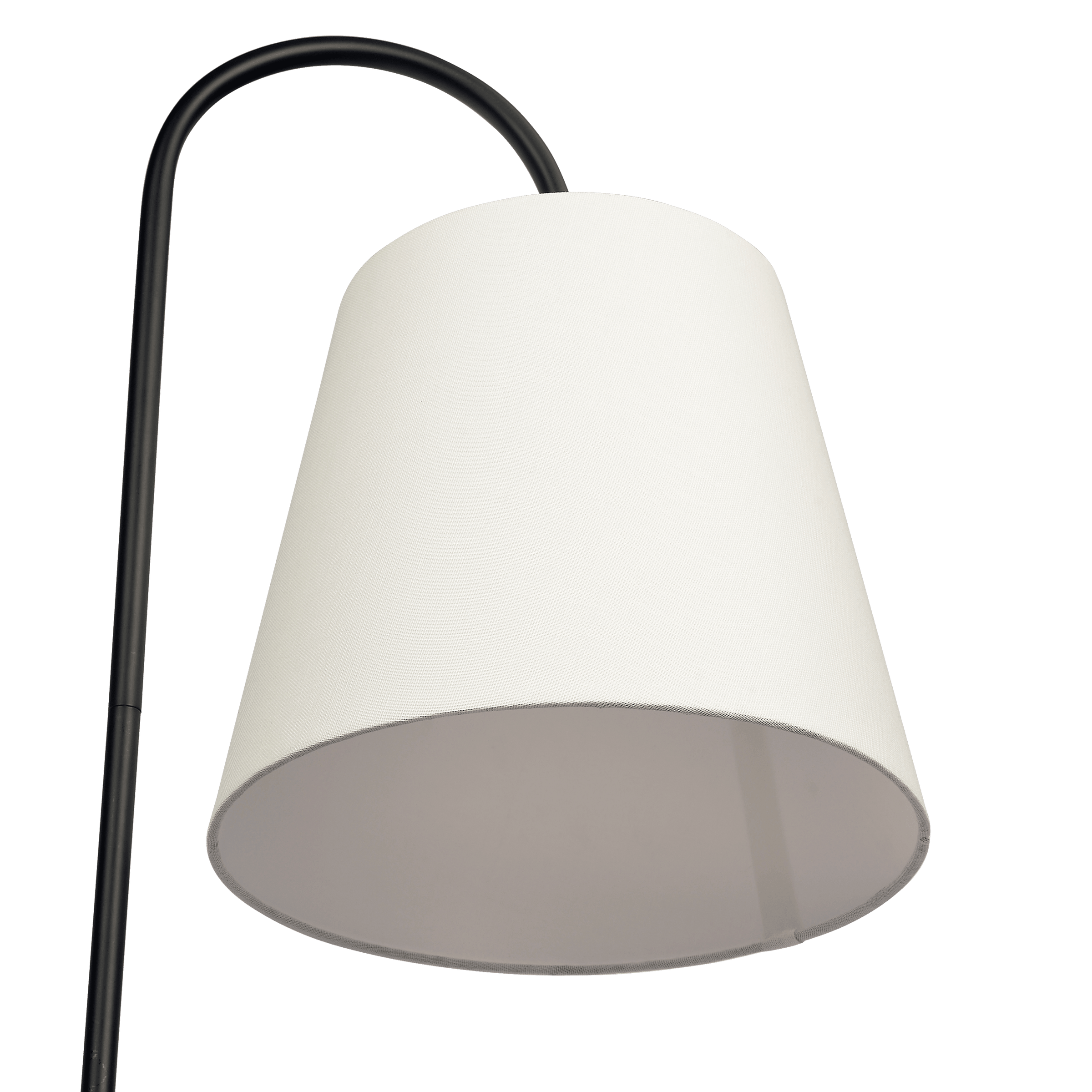 Seoul Black Floor Lamp with Rotary Switch Wood Table Metal Base
