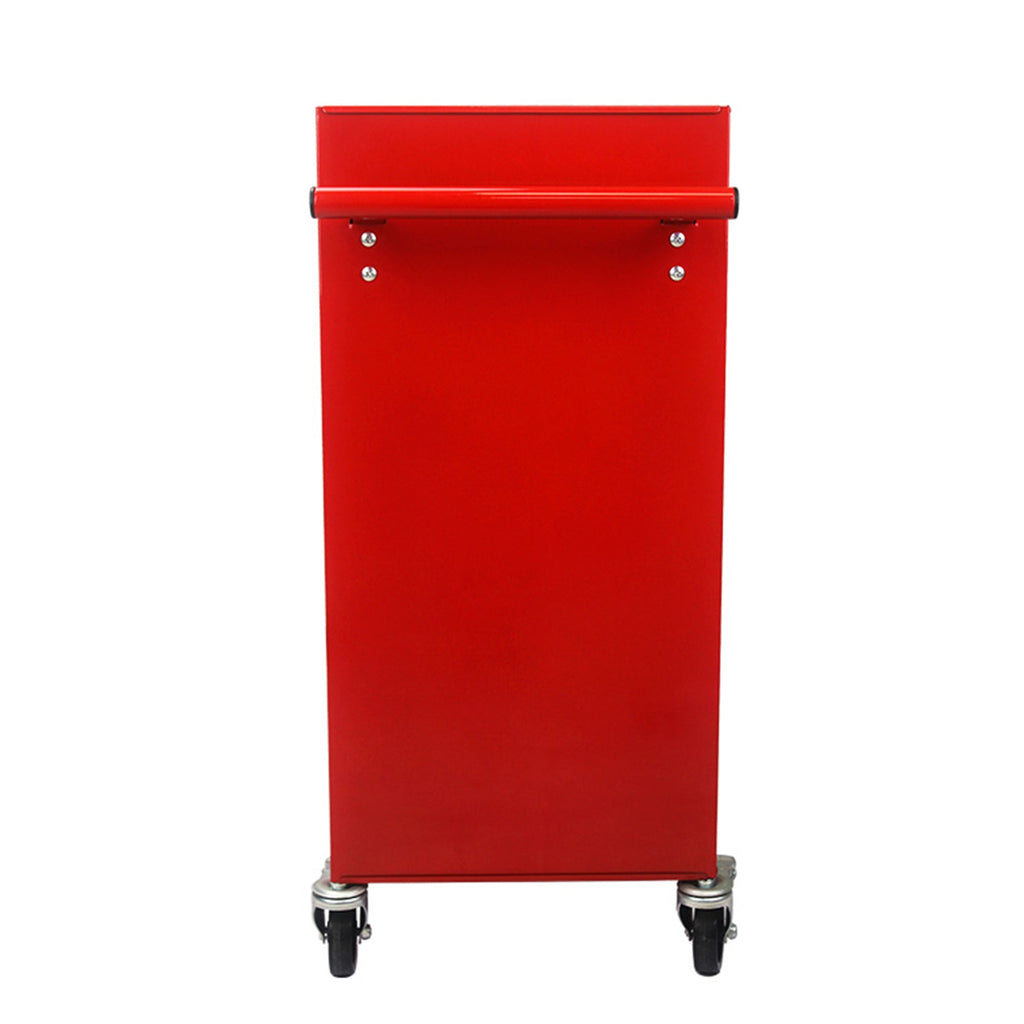 4 DRAWERS MULTIFUNCTIONAL RED TOOL CART WITH WHEELS