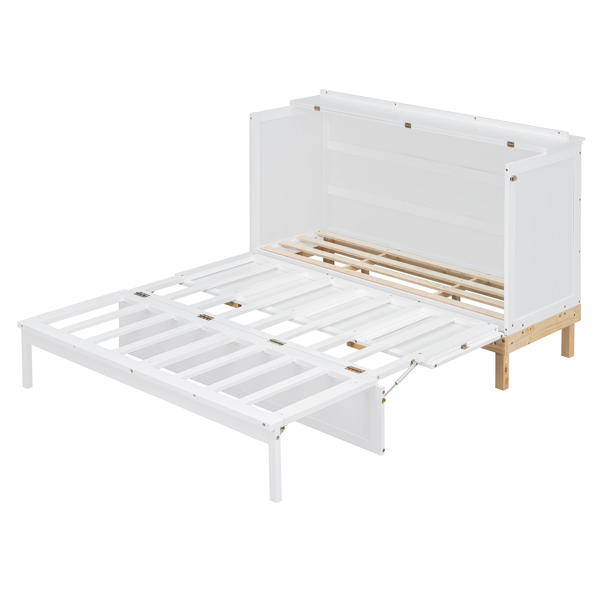Queen Size Murphy Bed, White