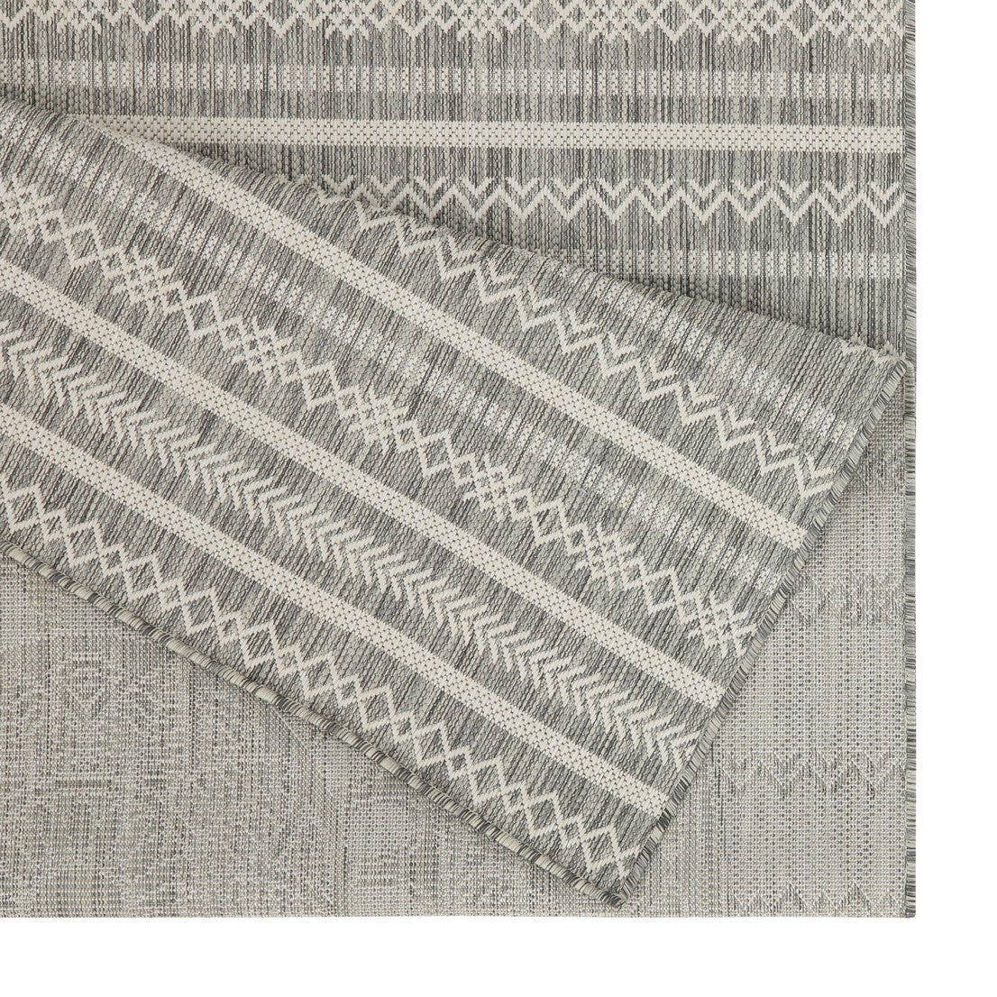 Sunshine GC_HAR2018 Silver 5 ft. 3 in. x 7 ft. 3 in. Indoor/Outdoor Area Rug