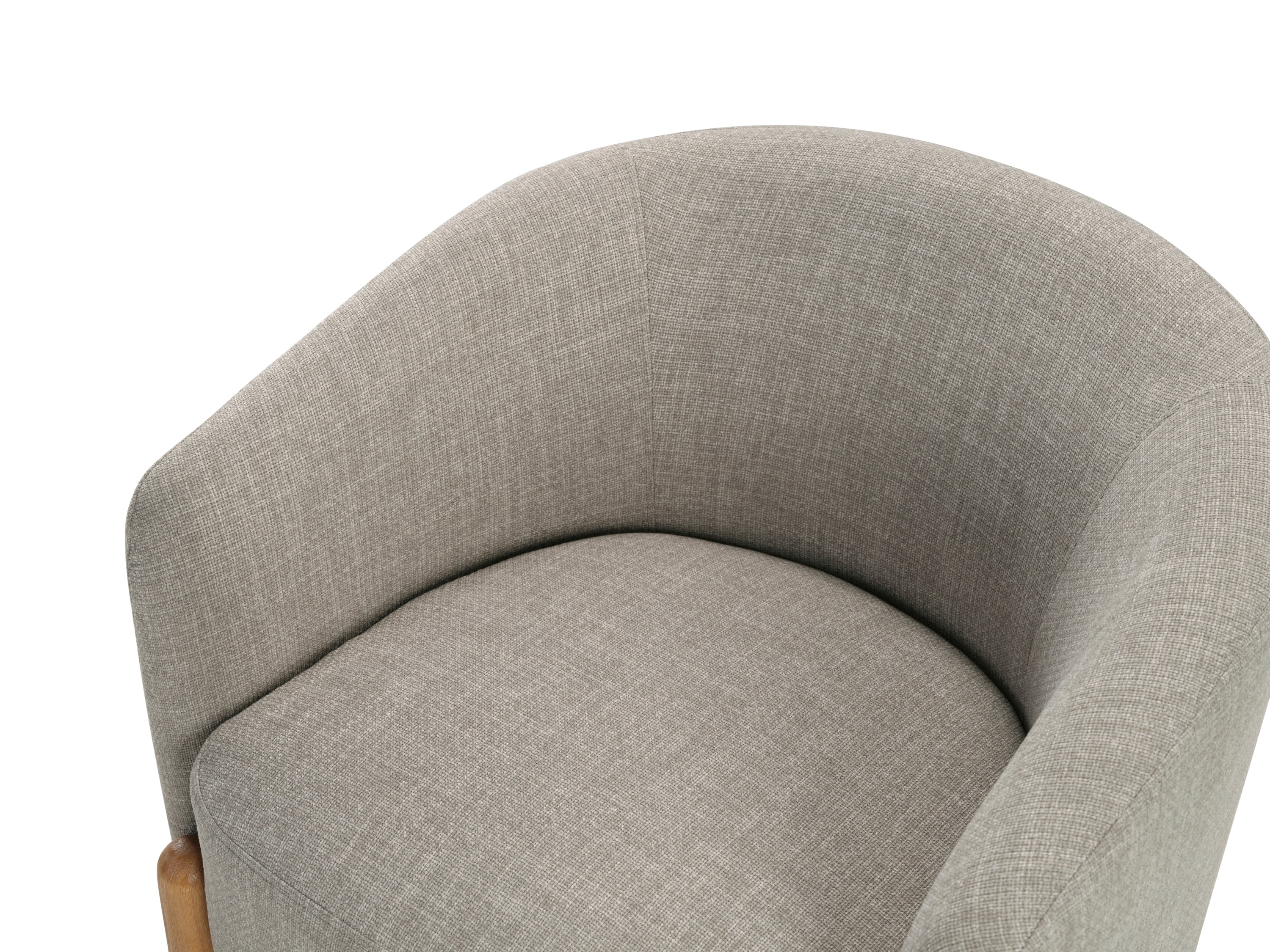 Style Comfort Accent Chair Taupe Upholstery Durable Frame Solid Wood Legs Contemporary Living Room Furniture 1pc
