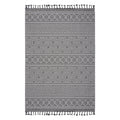 8X10 Grey/White /Geometric Indoor/Outdoor Area Rug