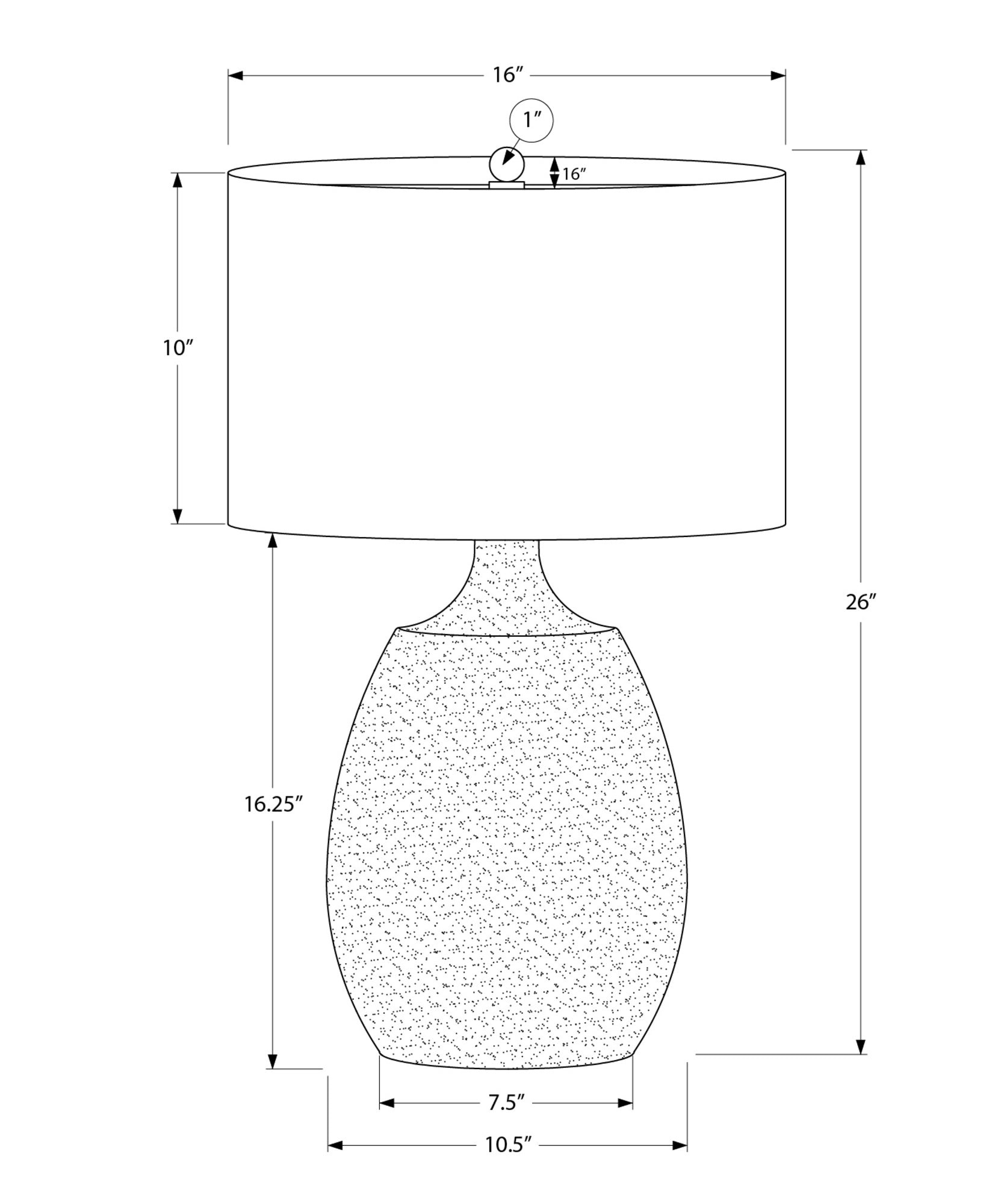Lighting, 26'h, Table Lamp, Ivory / Cream Shade, Cream Resin, Contemporary