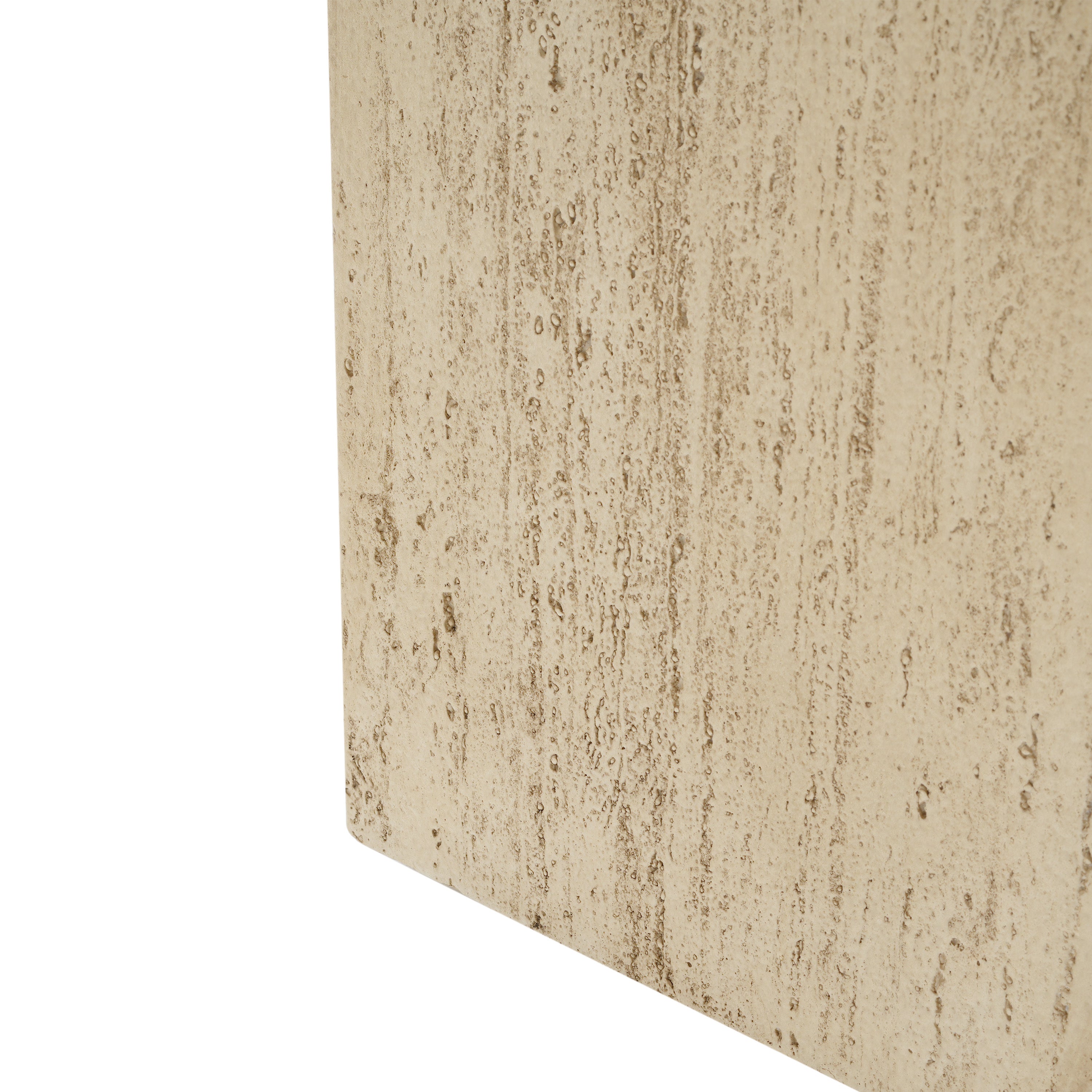 MGO Handmade Planter Box, Travertine Finish, 27''H