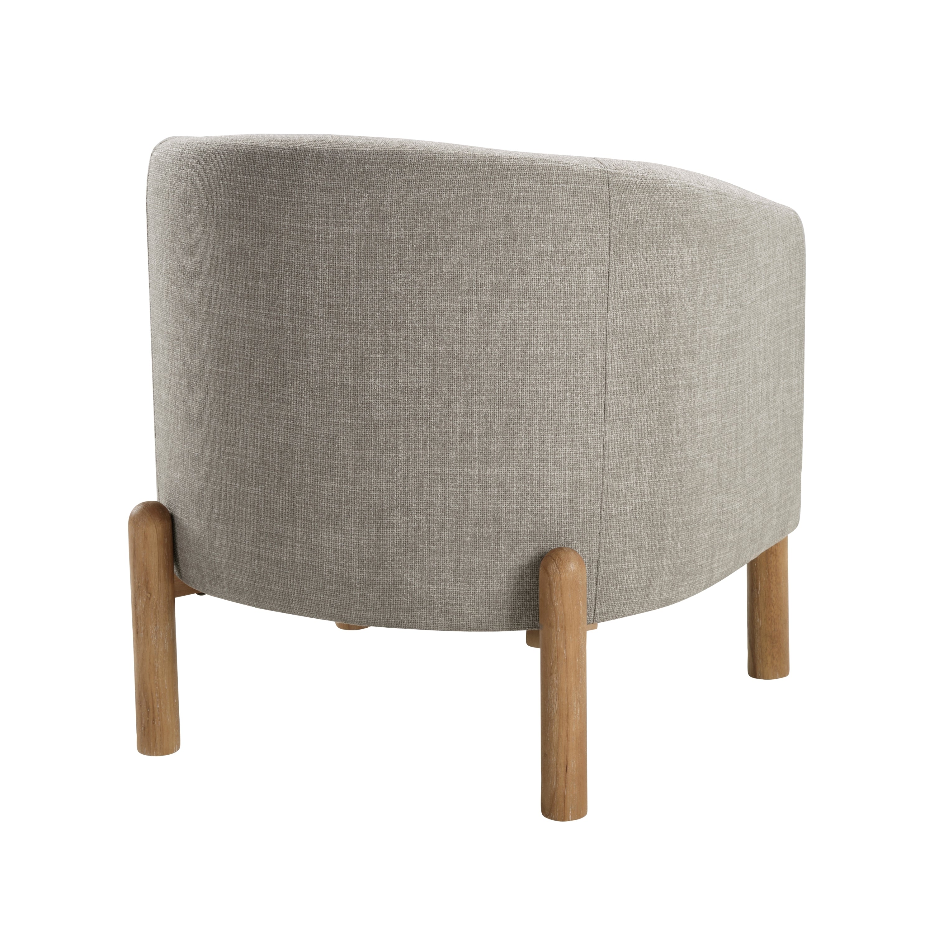 Style Comfort Accent Chair Taupe Upholstery Durable Frame Solid Wood Legs Contemporary Living Room Furniture 1pc