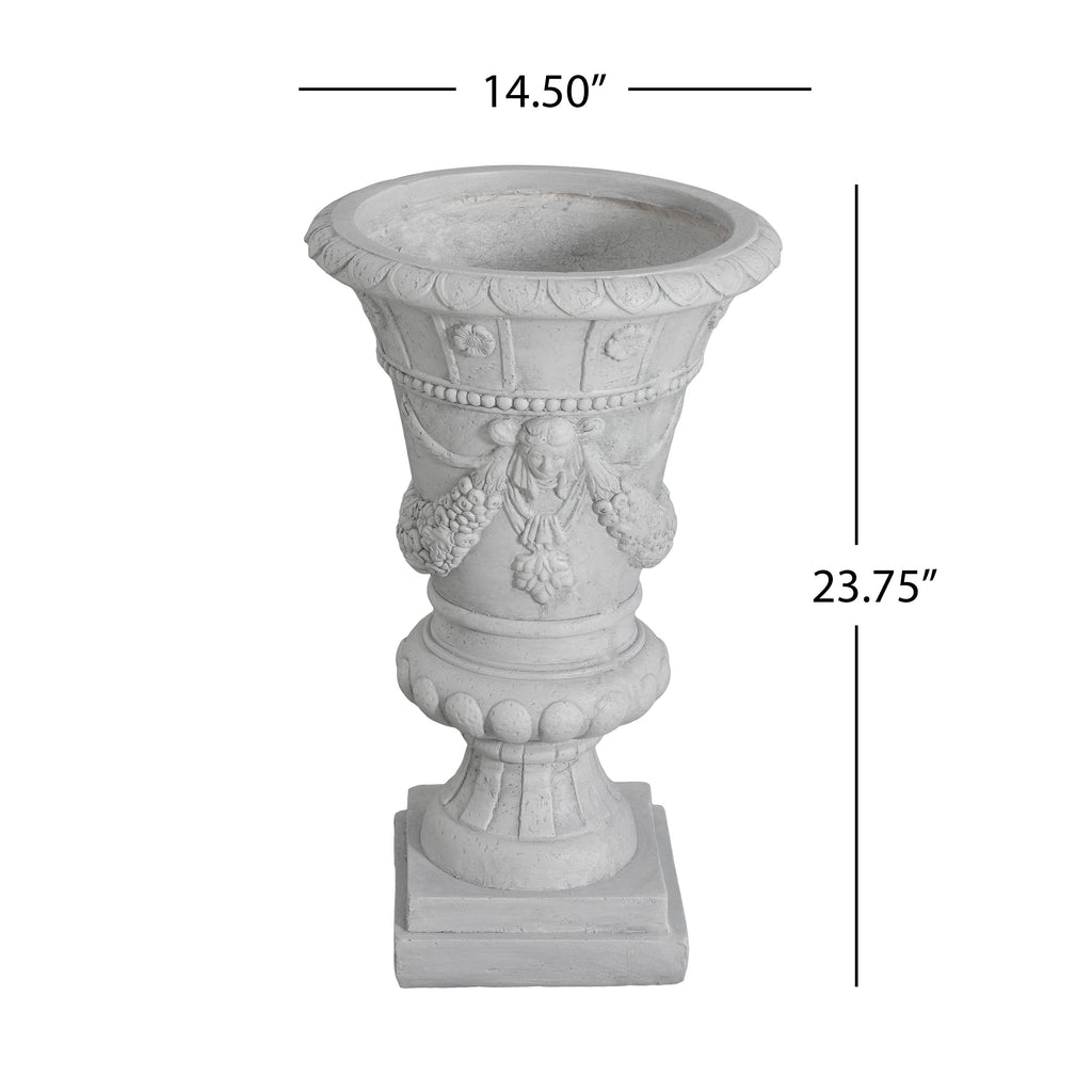 MGO Garden Urn, Light Grey, 23.75'' H