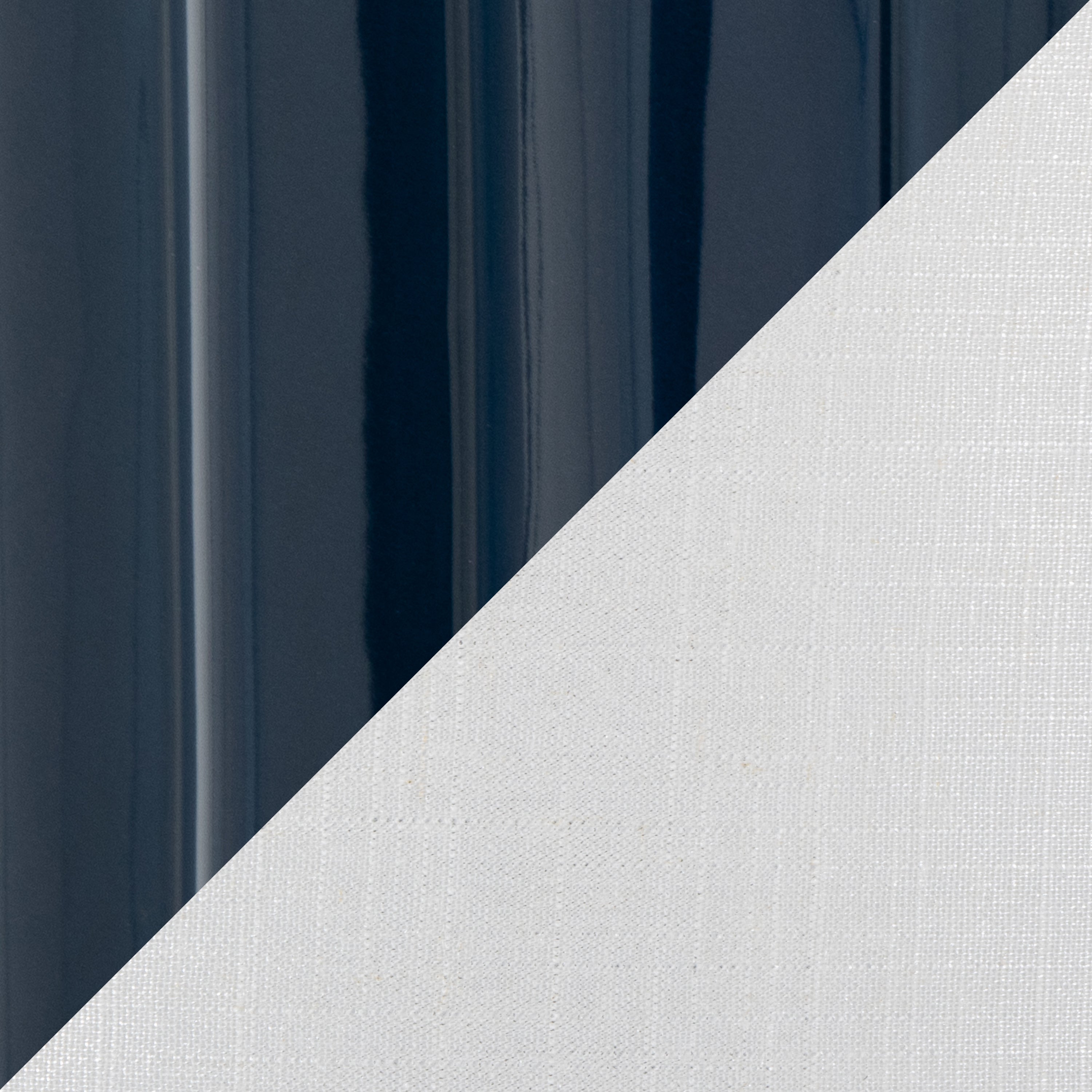 Stella 23' Contemporary Ceramic Table Lamp in Gloss Dark Blue Ceramic with White Shade by LumiSource