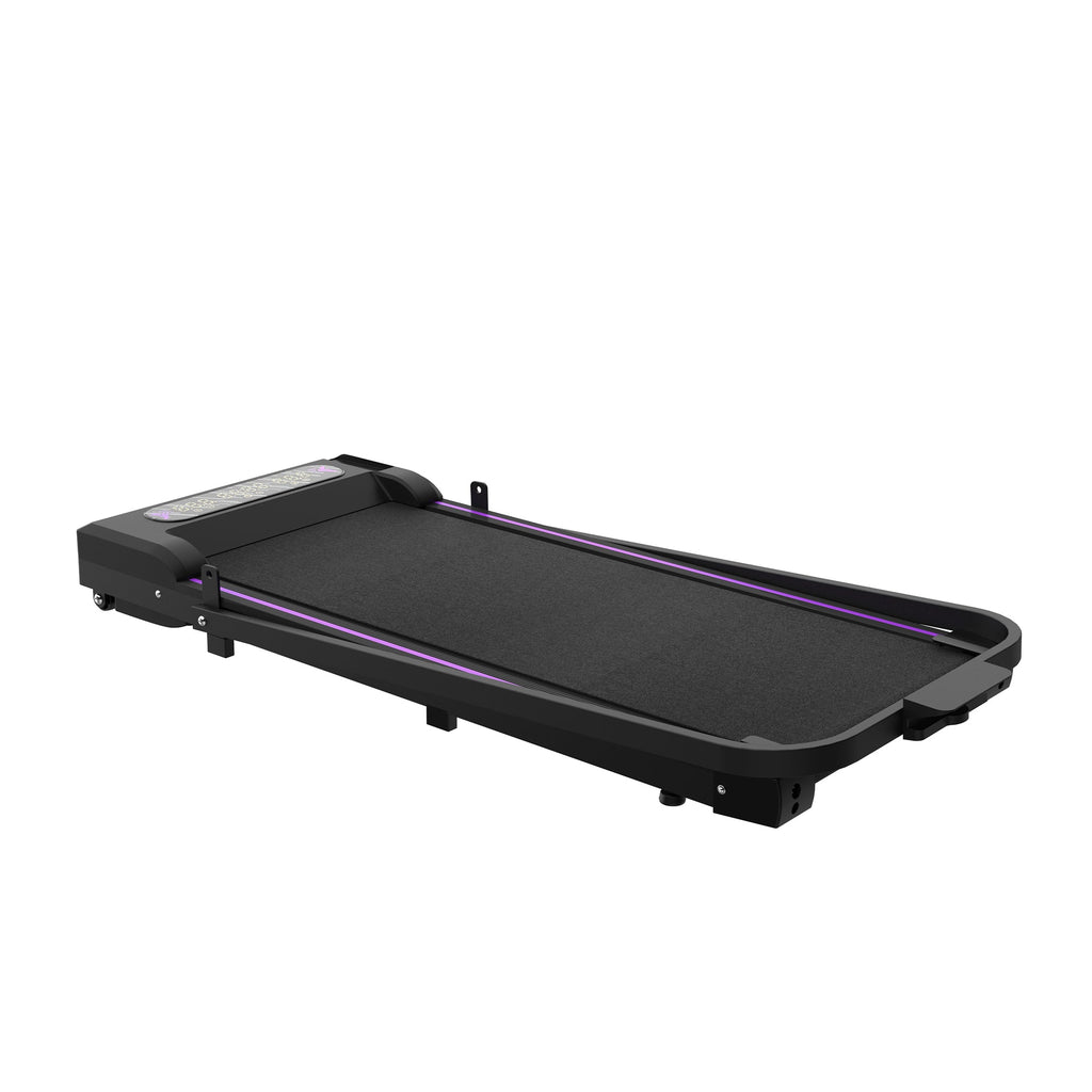 Under Desk Treadmill, Walking Pad, 2 in 1 Portable Treadmill with Handle Remote Control LED Display, Walking Jogging Machine for Home Office Use Black