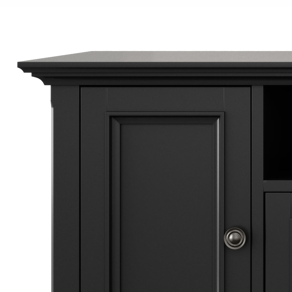 Amherst 72 inch Solid Wood TV Media Stand in Black