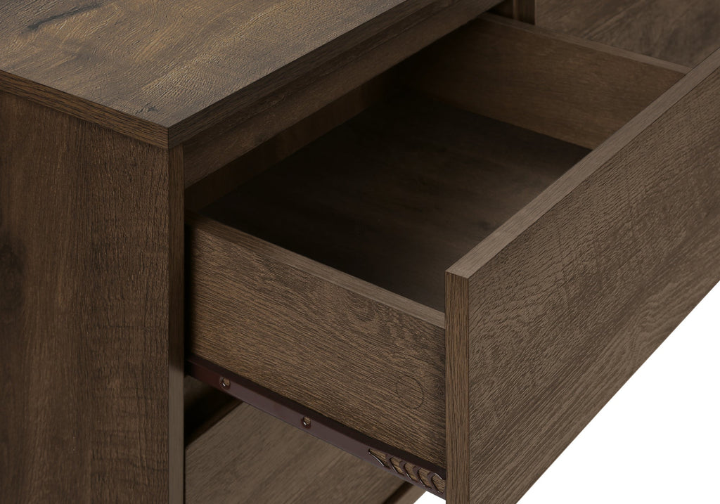 Tv Stand, 72 Inch, Console, Media Entertainment Center, Storage Drawers, Storage Cabinet, Brown Laminate, Transitional