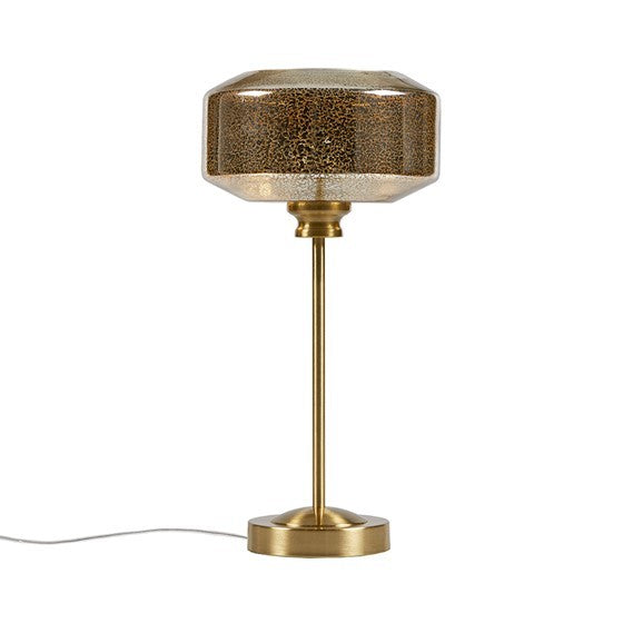 17' Mercury Glass Table Lamp Gold See below