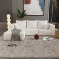 Corner combination sofa, sectional sofa ,couch sofa,sofa bed, made of high-density sponge and soft plush fabric, with multiple combinations available(beige)