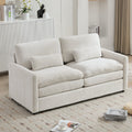 68.1' Cozy Upholstered Loveseat Sofa Oversized Comfy Comfy Cloud Sofa Double Cushion Loveseat Sofa Plush Cushion Sofa Couch for Living Room, Beige