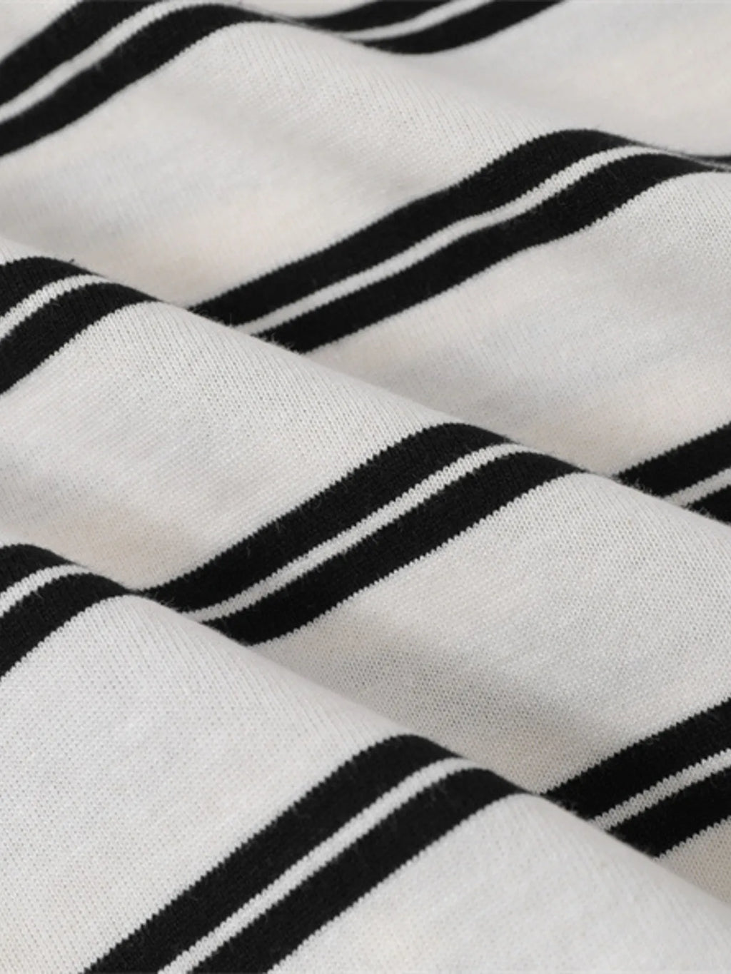 Striped Round Neck Long Sleeve T-Shirt