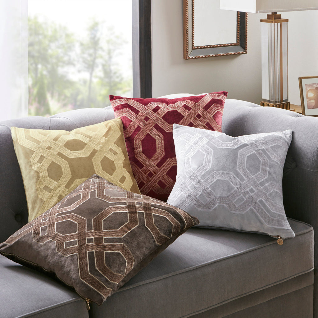 Square Decor Pillow Gold 18x18'