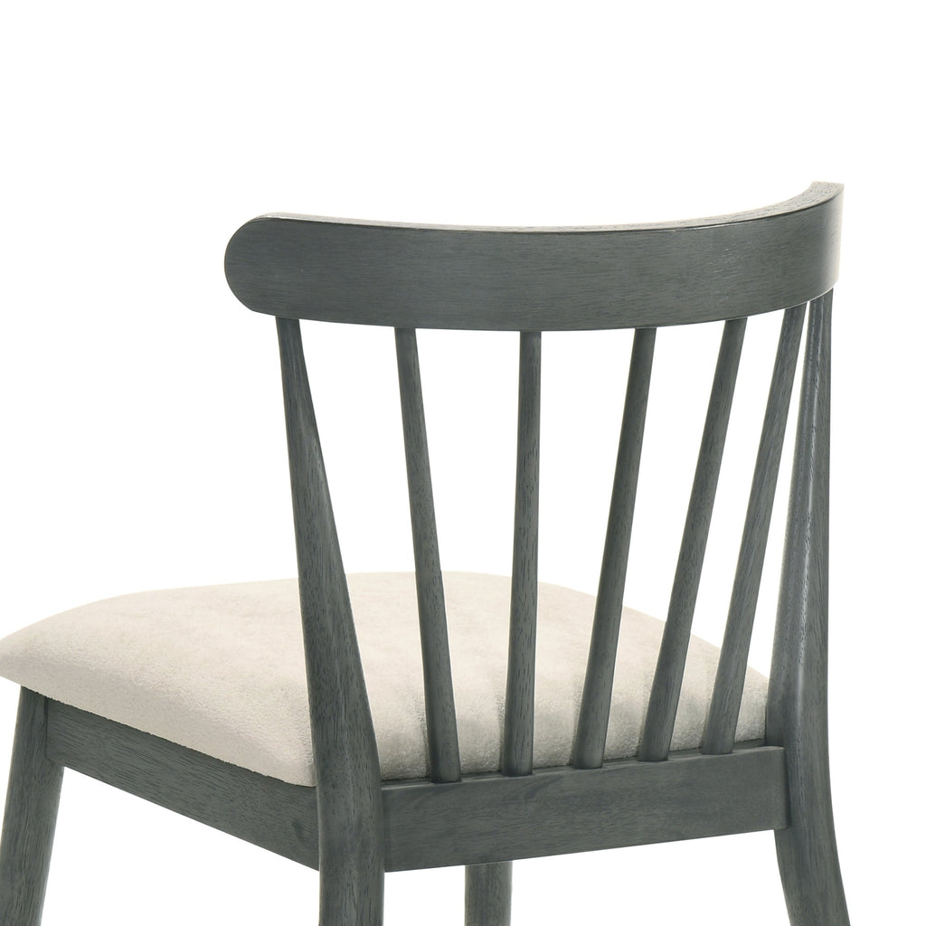2-Piece Rustic Dining Chairs, Solid Wood Frame, Farmhouse Design, Easy Assembly