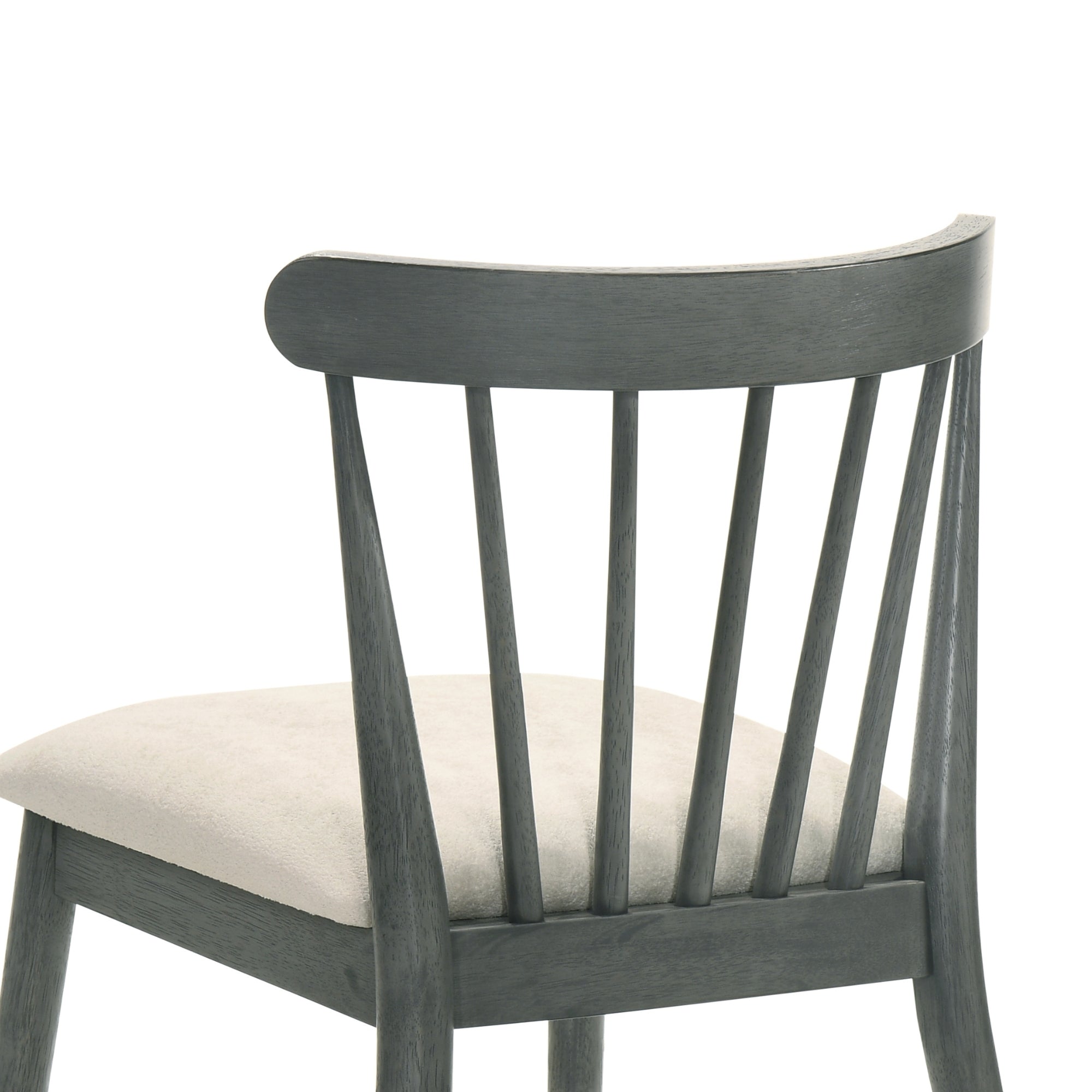 2-Piece Rustic Dining Chairs, Solid Wood Frame, Farmhouse Design, Easy Assembly