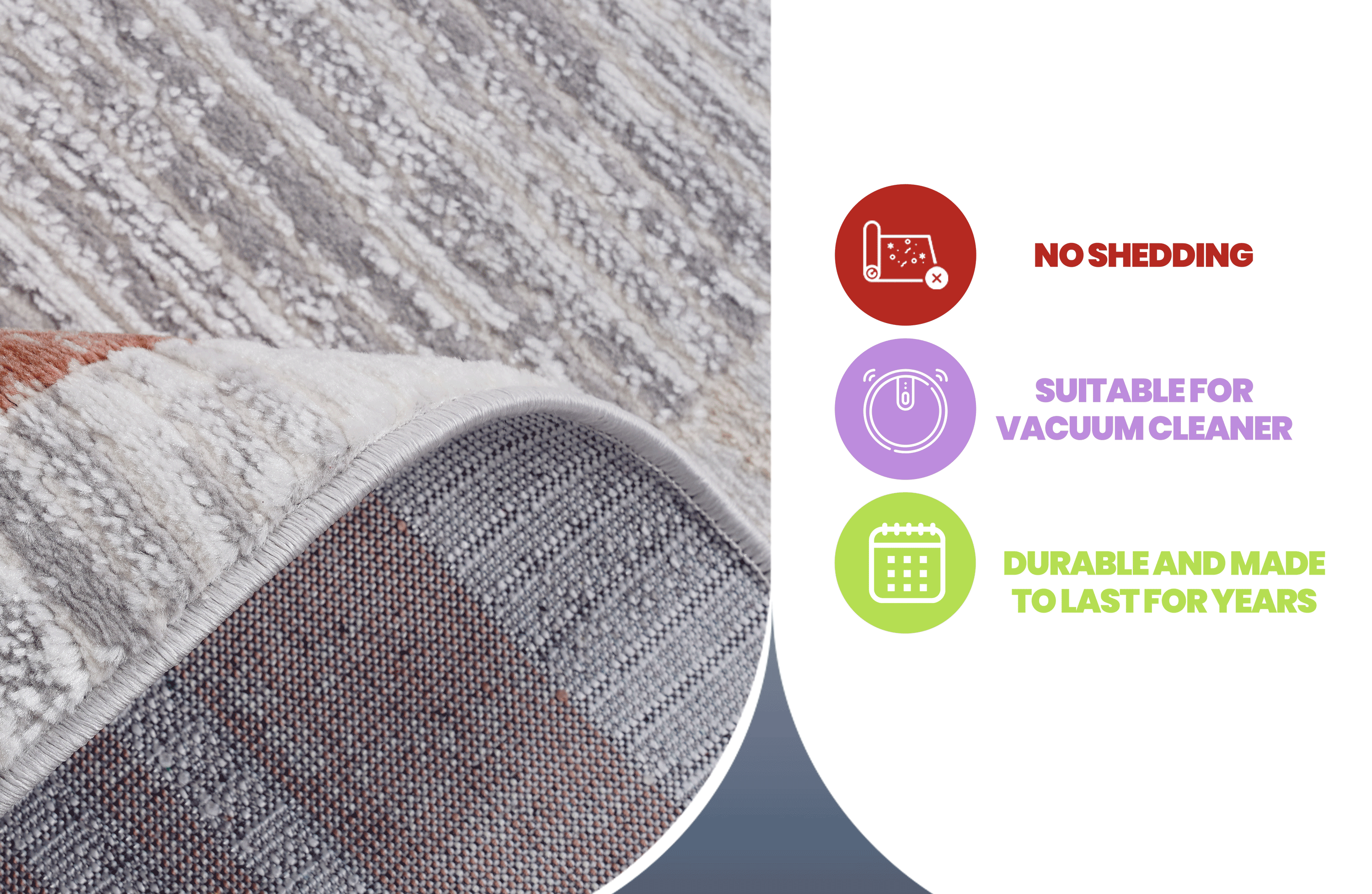NAAR MARFI Collection 6X9 Brown/Ivory/Bordered Non-Shedding Living Room Bedroom Dining Home Office Stylish and Stain Resistant Area Rug