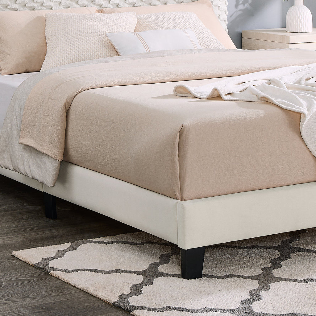 Findlay 3-Piece Bedroom Set, Plush 3D Upholstered Bed with Two Nightstands, Full
